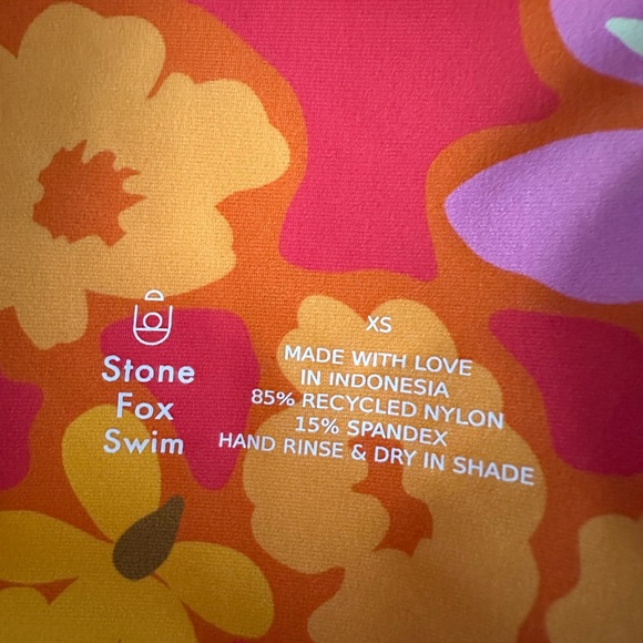 🧡 NWT STONE FOX SWIM Selma Sarong - Lei Lei Print Size XS - Picture 11 of 11